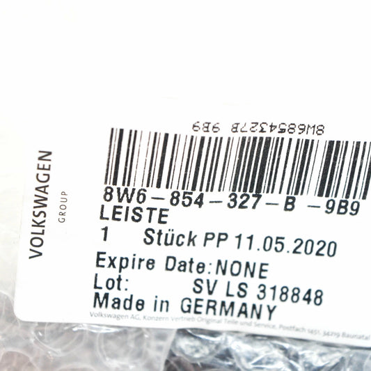 NEW AUDI A5 COUPE 8W6 FRONT WINDSHIELD LEFT VERTICAL TRIM 8W6854327B9B9