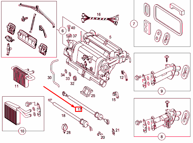 NEW MERCEDES-BENZ SPRINTER 903 HEATER CONTROL CABLE A9018330031 ORIGINAL