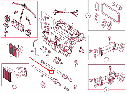 NEW MERCEDES-BENZ SPRINTER 903 HEATER CONTROL CABLE A9018330031 ORIGINAL