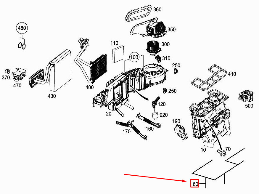 new mercedes-benz slk r172 heater electrical wiring harness a1728201304 original