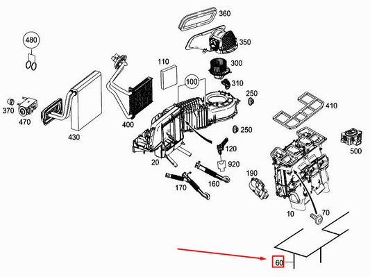 new mercedes-benz slk r172 heater electrical wiring harness a1728201304 original