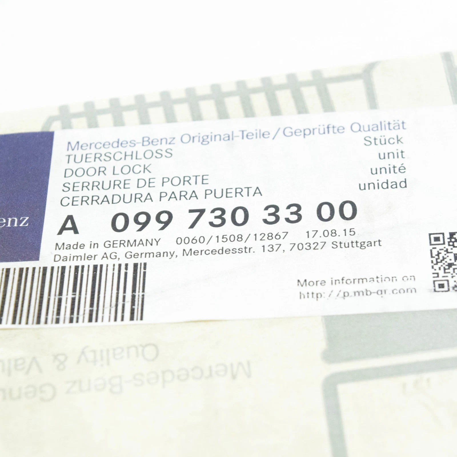 NEW MERCEDES-BENZ GLE COUPE C292 REAR LEFT DOOR LOCK A0997303300 ORIGINAL