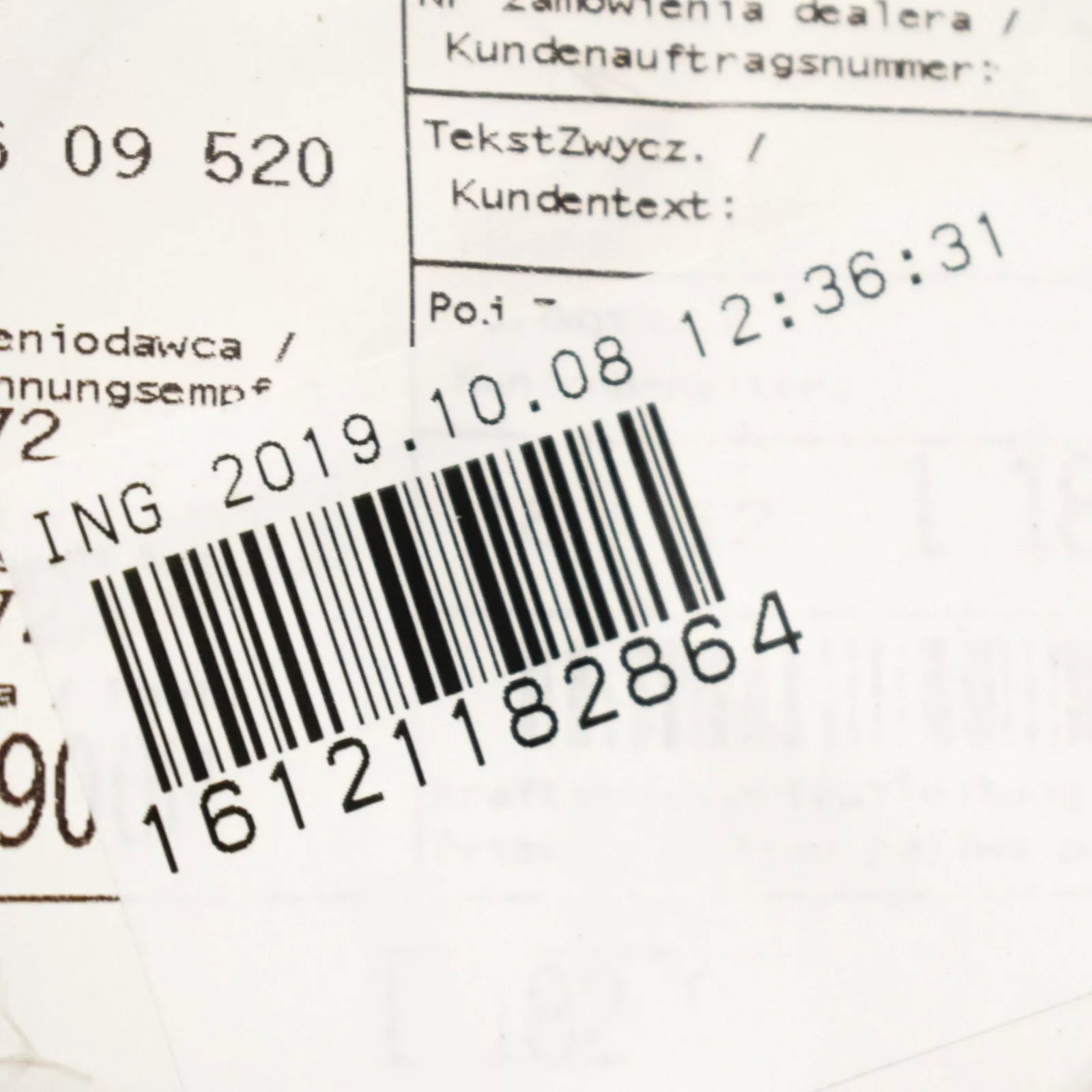 NEW BMW 3 E36 FUEL FEED LINE PIPE 16121182864 316 I 16121182864 ORIGINAL