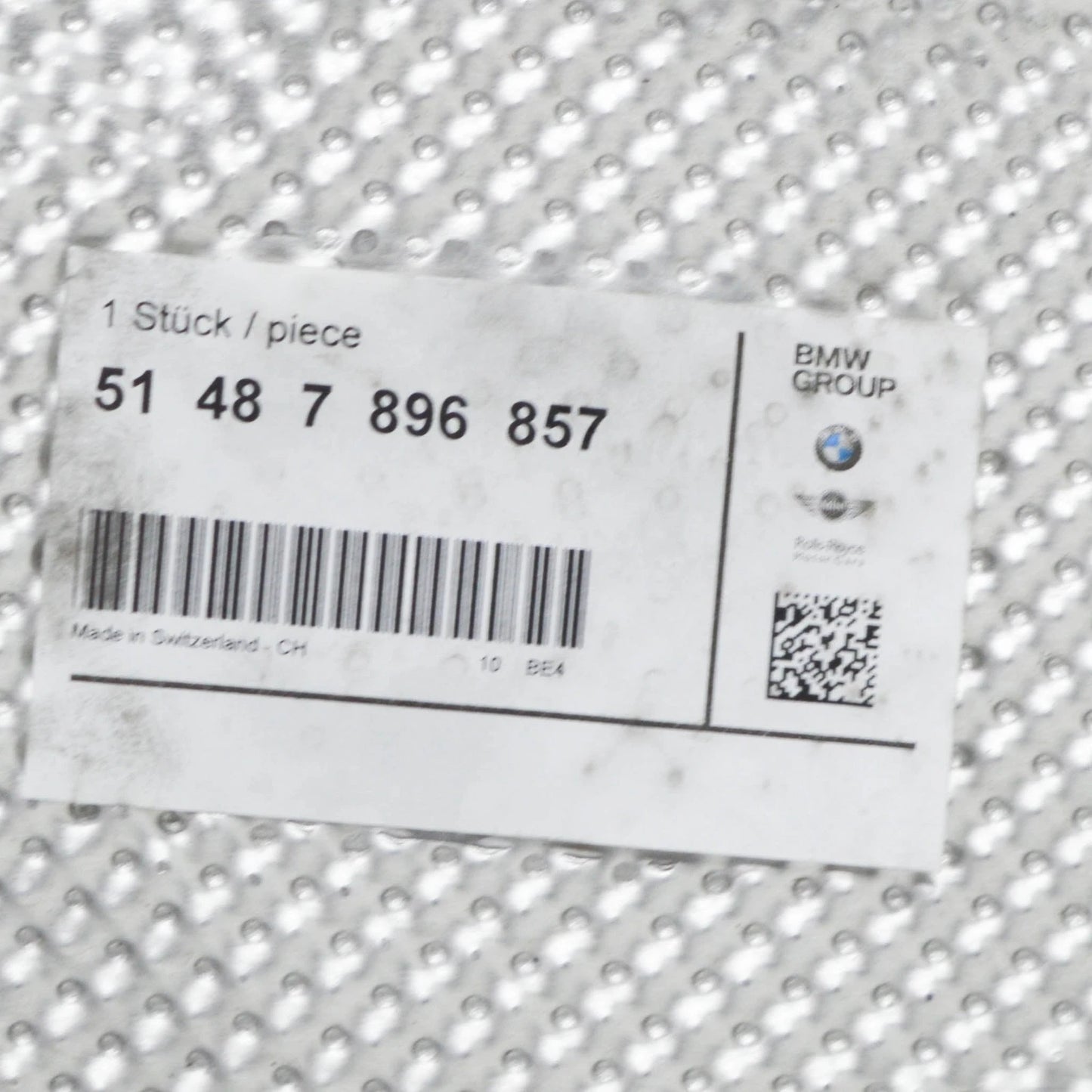 NEW BMW 6 CABRIO E64 LEFT HEAT INSULATION 7896857 51487896857 ORIGINAL