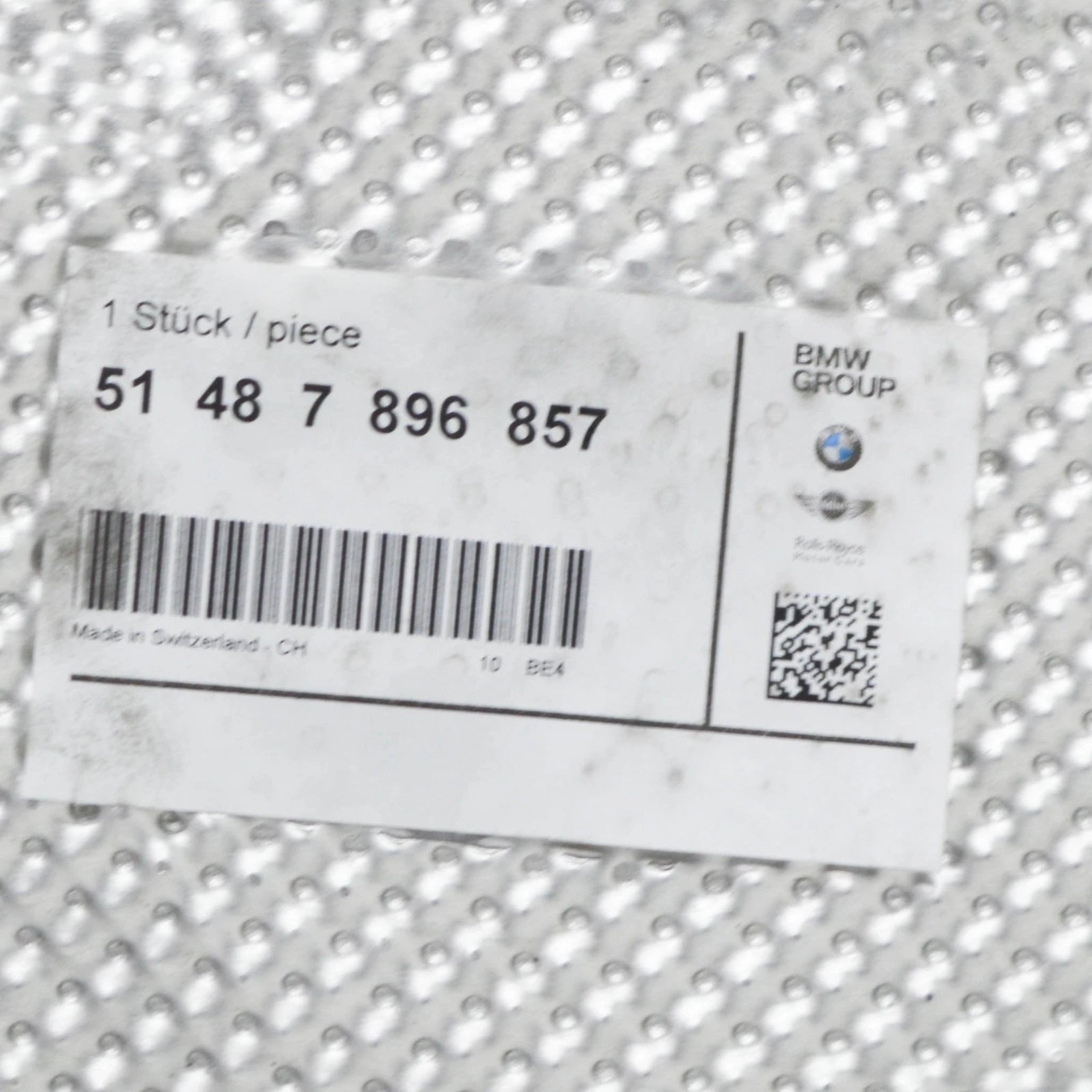 NEW BMW 6 CABRIO E64 LEFT HEAT INSULATION 7896857 51487896857 ORIGINAL