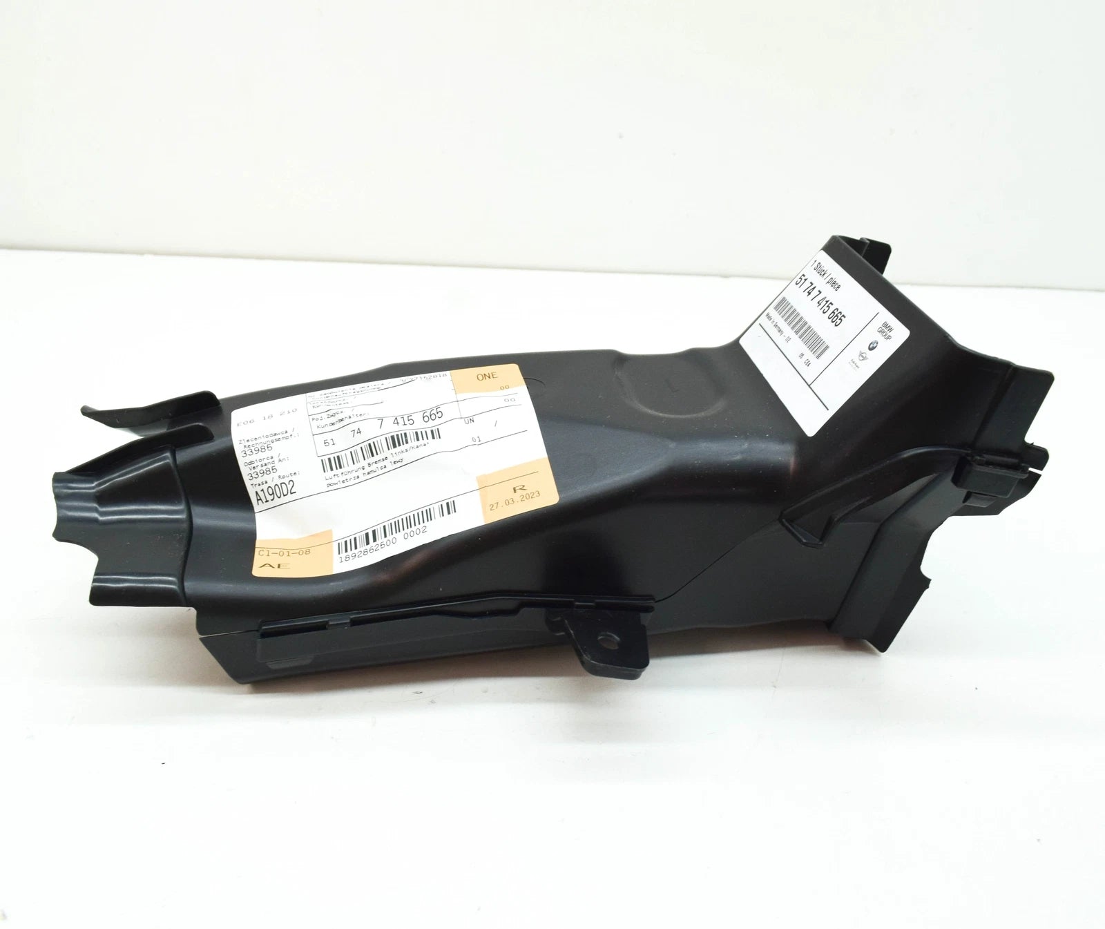 NEW BMW 6 GRAN TURISMO G32 LEFT BRAKE AIR DUCT 51747415665 ORIGINAL