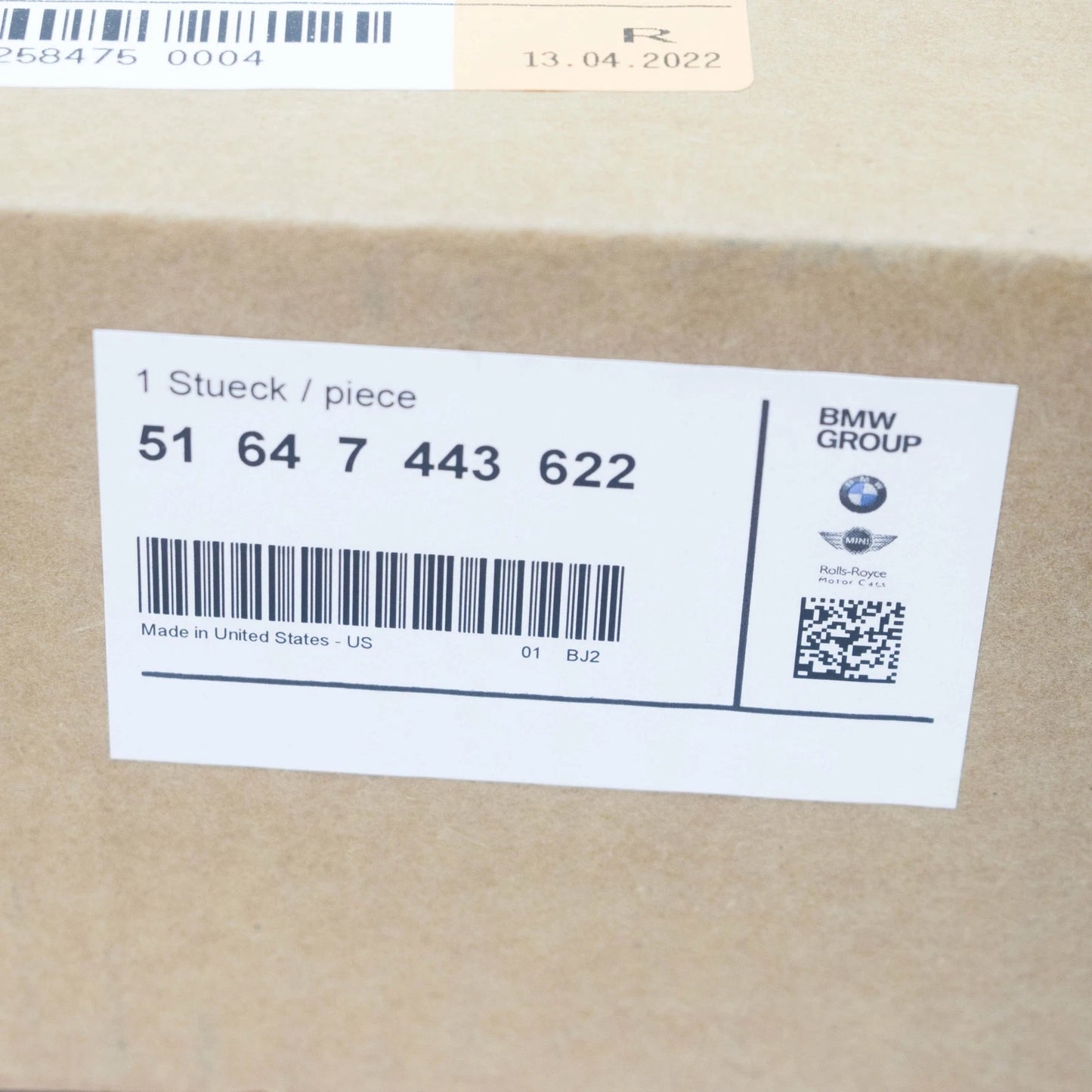 NEW BMW X5 G05 AUXILIARY RADIATOR RIGTH UPPER BRACKET 51647443622 ORIGINAL