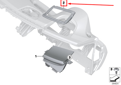 new bmw 4 f36 head-up display sound insulation 62309236820 9236820 original