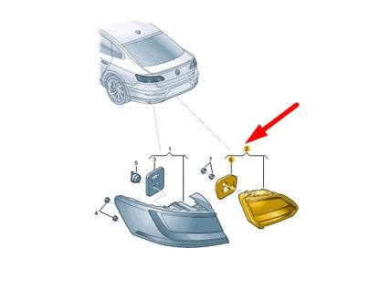 NEW VW ARTEON 3H7 REAR LEFT SIDE INNER LED TAILLIGHT 3G8945307B ORIGINAL