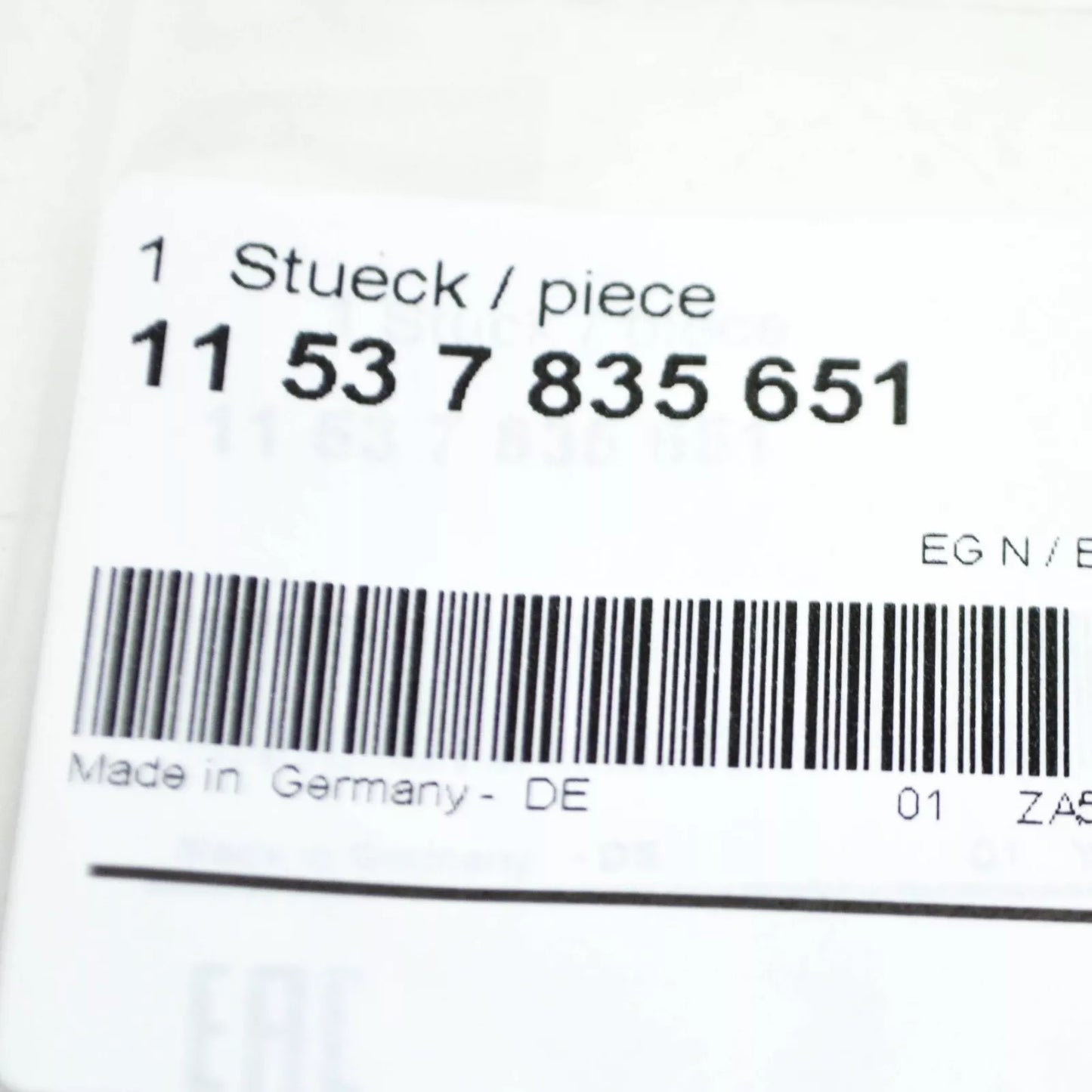 NEW BMW M3 CABRIO E93 ENGINE COOLANT PIPE GASKET 11537835651 ORIGINAL