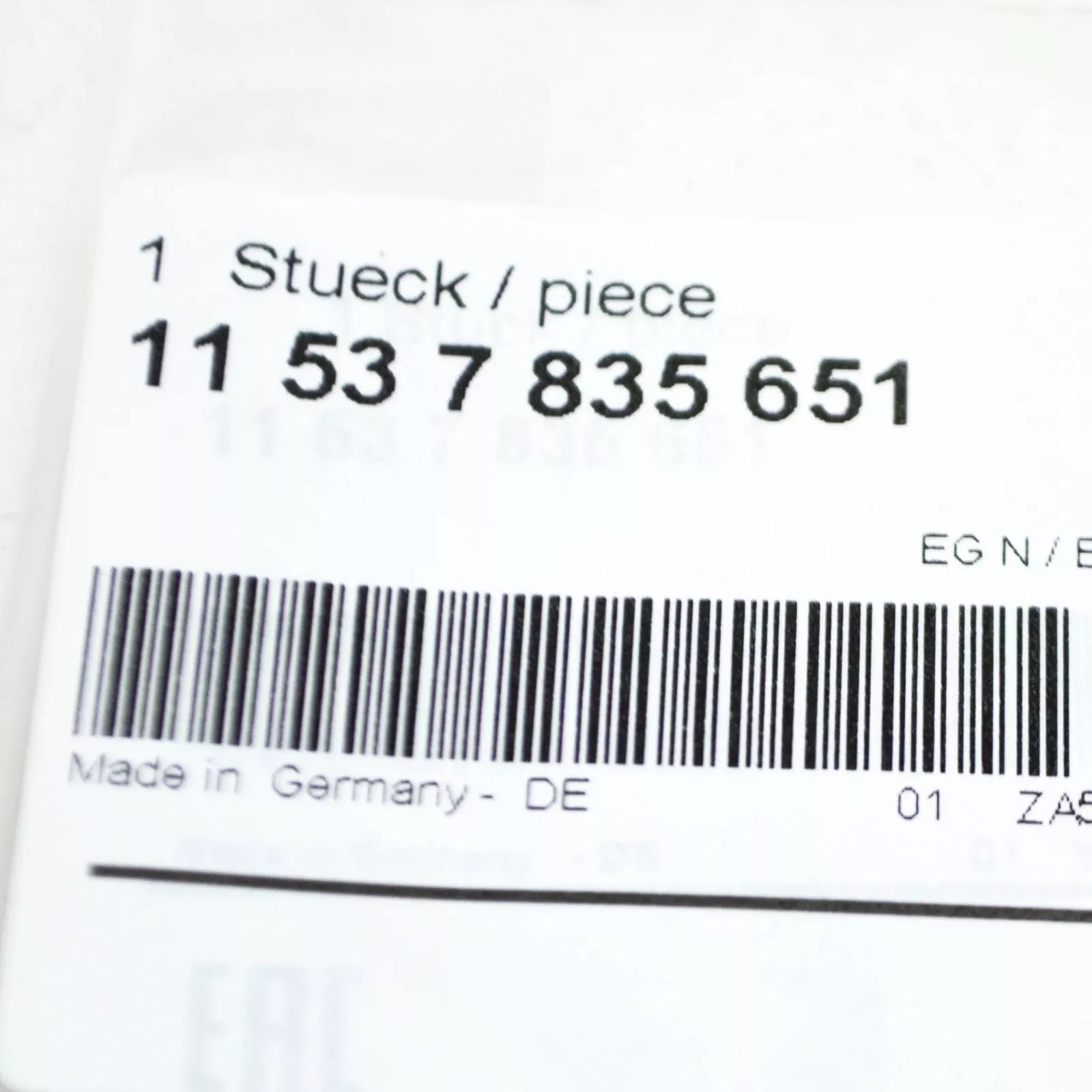 NEW BMW M3 CABRIO E93 ENGINE COOLANT PIPE GASKET 11537835651 ORIGINAL