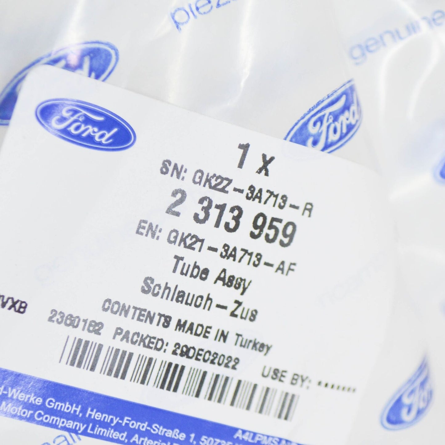 new ford transit mk4 power steering tube assy lhd 2313959 gk21-3a713-af original