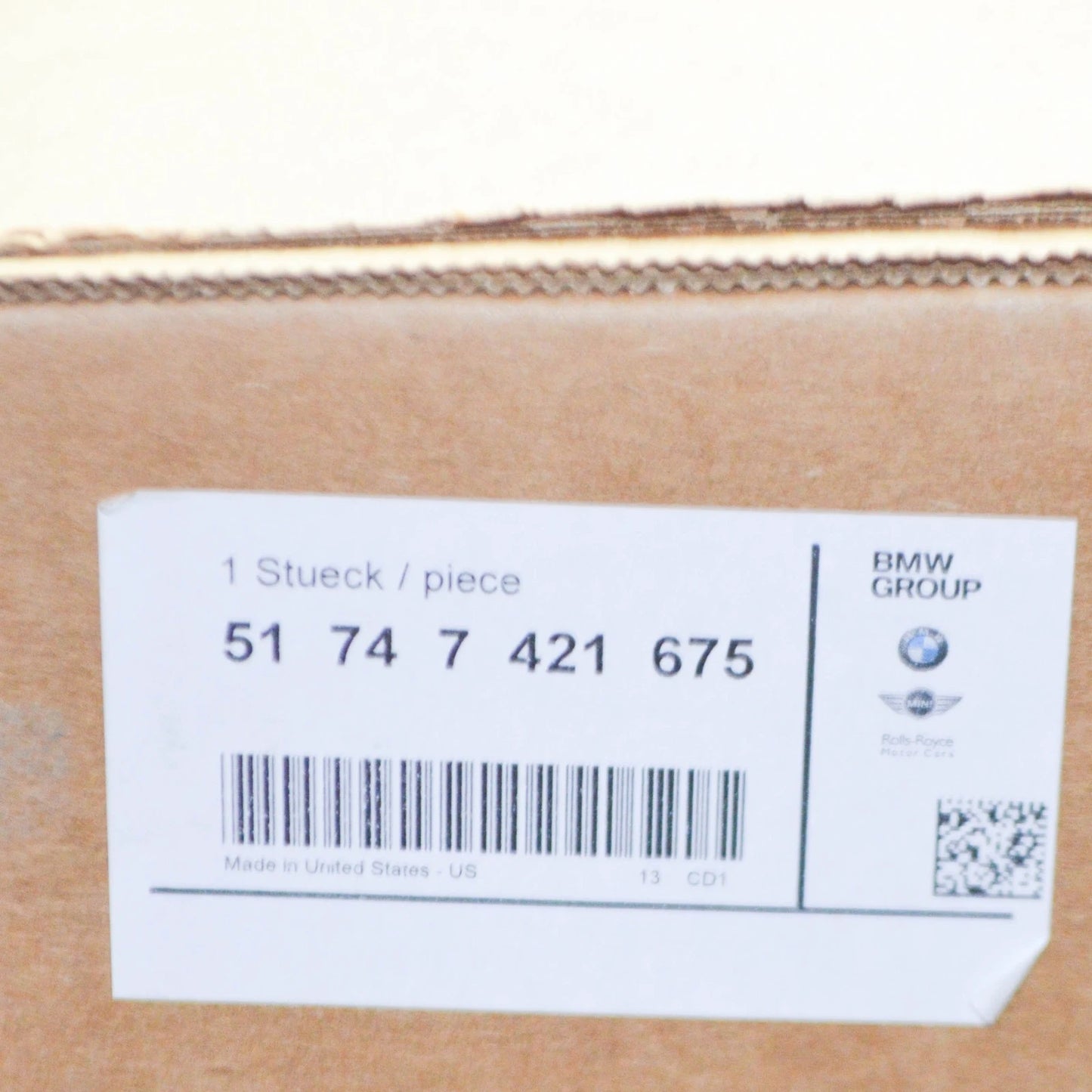 NEW BMW X5 G05 TOP RADIATOR AIR DUCT GUIDE 51747421675 ORIGINAL