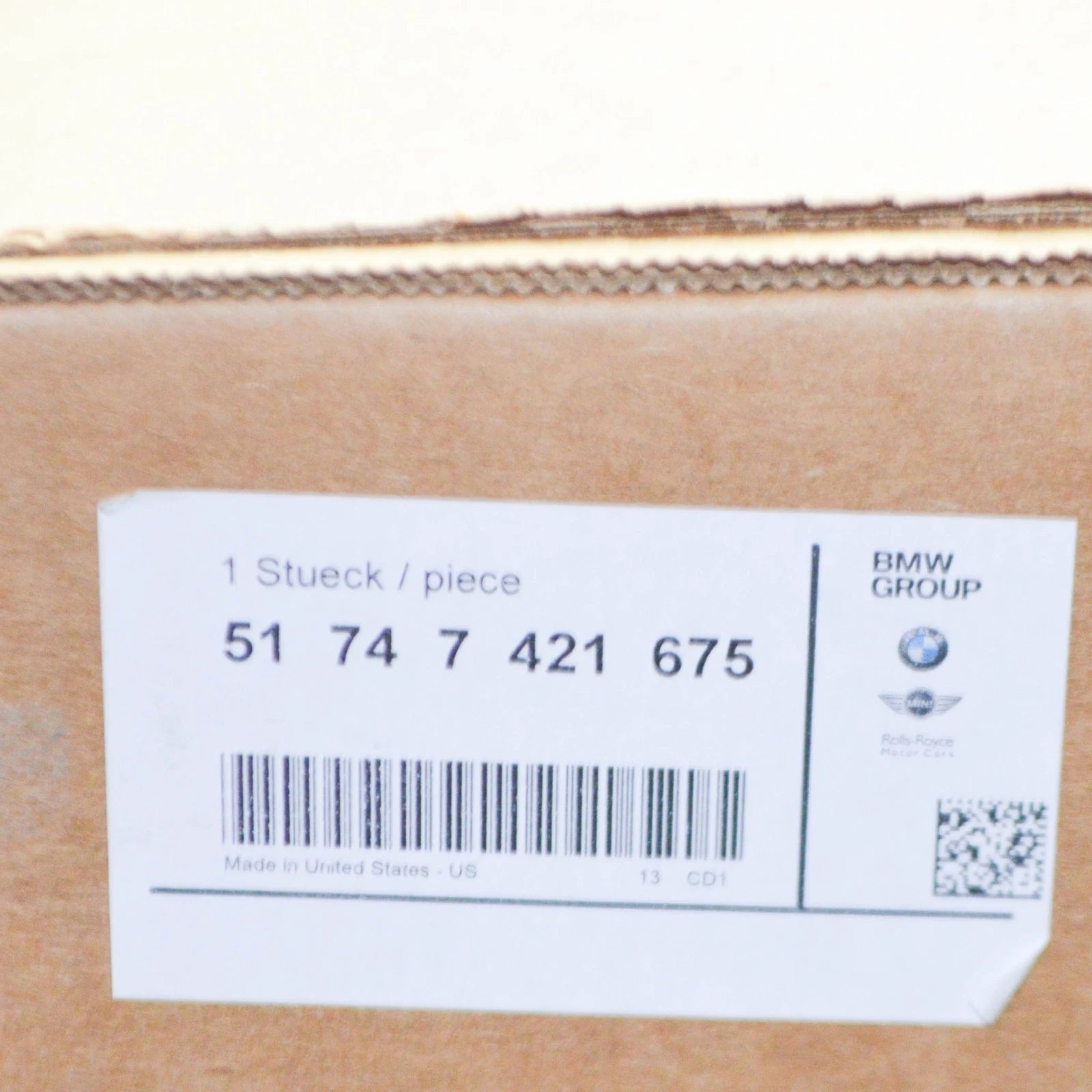 NEW BMW X5 G05 TOP RADIATOR AIR DUCT GUIDE 51747421675 ORIGINAL