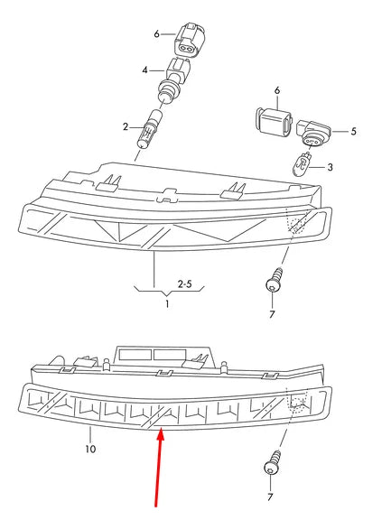 NEW AUDI Q7 FRONT BUMPER RIGHT SIDE LED TURN SIGNAL BLINKER 4L0953042D
