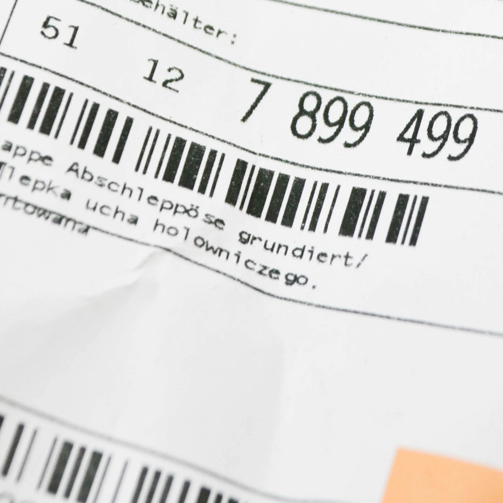 NEW BMW 6 E63 REAR M BUMPER TOW HOOK EYE COVER 51127899499 7899499 2008 ORIGINAL