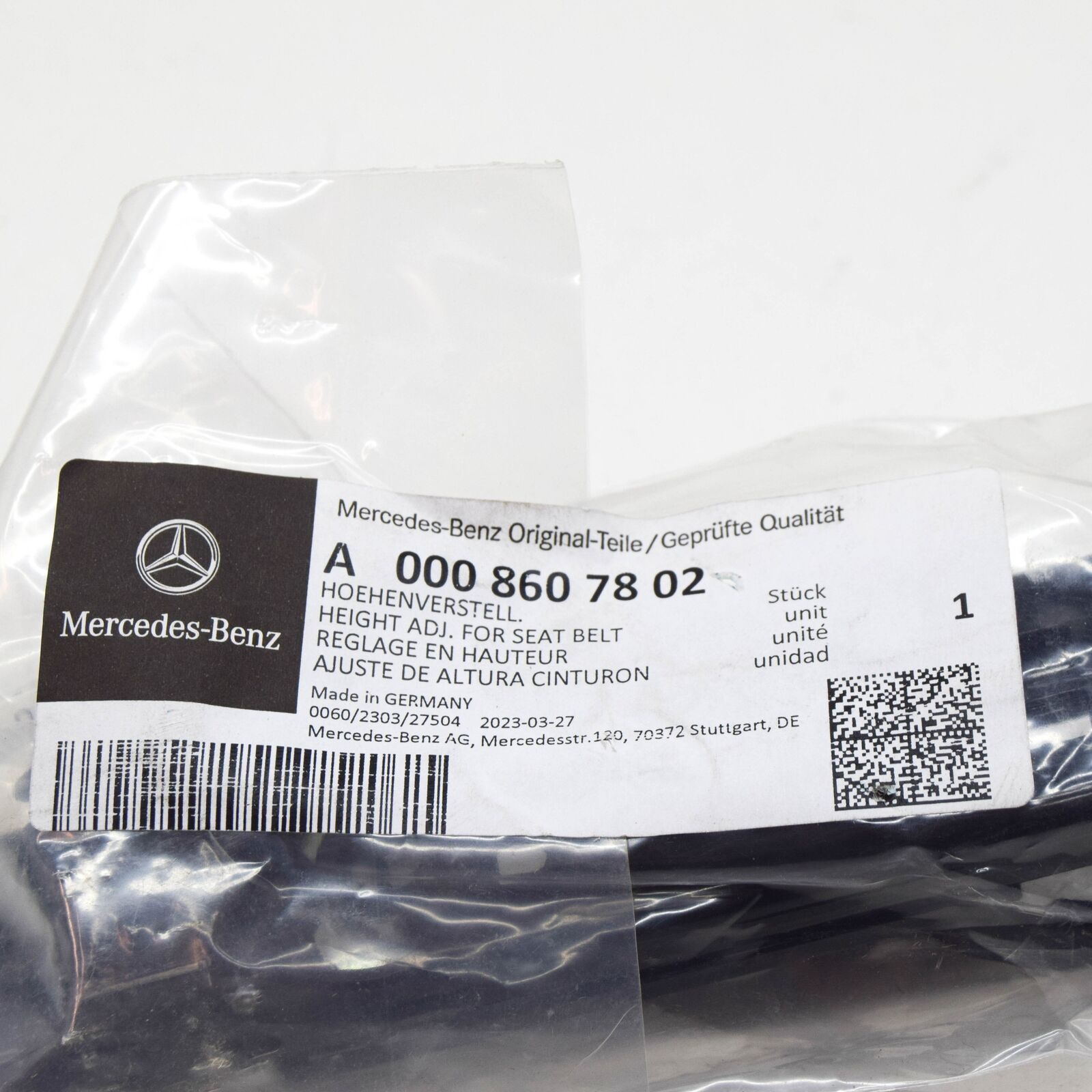 NEW MERCEDES-BENZ GLA H247 FRONT SEAT BELT HEIGHT ADJUSTER A0008607802 ORIGINAL