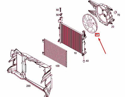 NEW MERCEDES-BENZ CITAN W415 MECHANICAL RADIAL BLOWER A4155000193 ORIGINAL