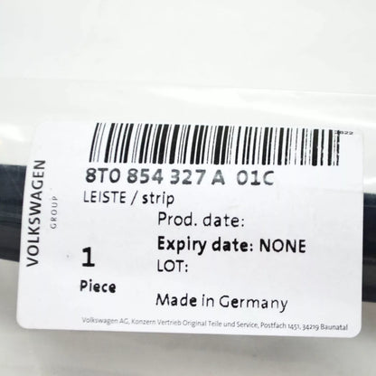 NEW AUDI A5 8T FRONT WINDSHIELD LEFT WATER DEFLECTOR 8T0854327A01C ORIGINAL