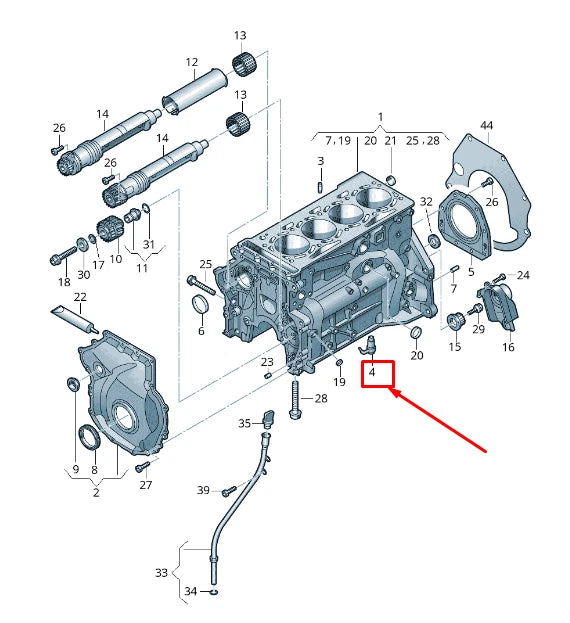 NEW AUDI A5 SPORTBACK 8T OIL SPRAY JET 06L103154G ORIGINAL