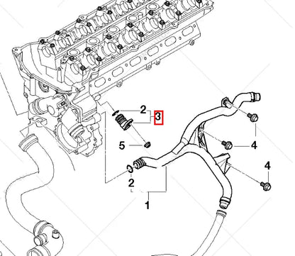 NEW BMW 5 E60 CYLINDER HEAD PLUG BLIND 11537519733 7519733 ORIGINAL