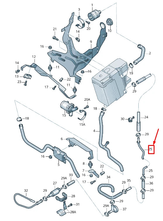 NEW AUDI Q7 4L FUEL PIPE 7L0261492B