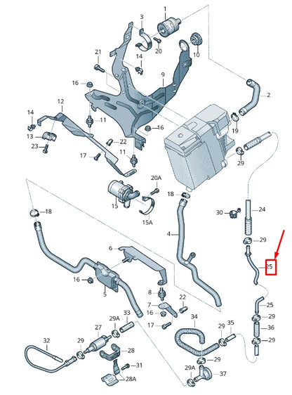 NEW AUDI Q7 4L FUEL PIPE 7L0261492B