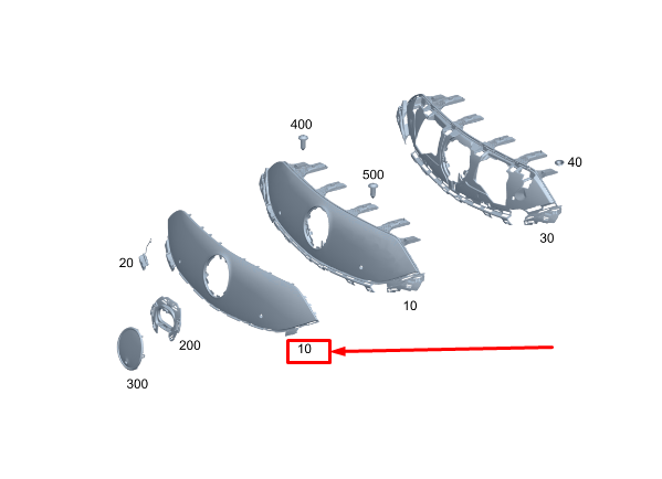 new mercedes-benz eqs v297 radiator grille a2978805802 original