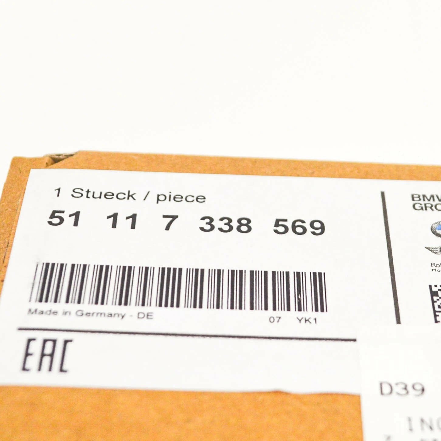 NEW BMW X3 F25 FRONT LEFT SIDE PANEL FINISHER 51117338569 7338569 ORIGINAL