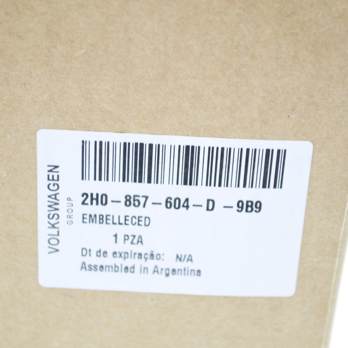 NEW VW AMAROK 2H FRONT RIGHT DOOR MIRROR LOWER COVER 2H0857604D9B9 ORIGINAL