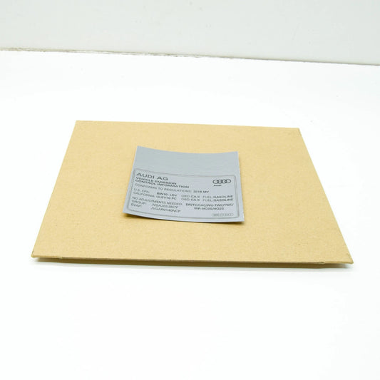 NEW AUDI A4 AVANT B9 EMISSION VALUES DATA PLATE 06M010533C ORIGINAL