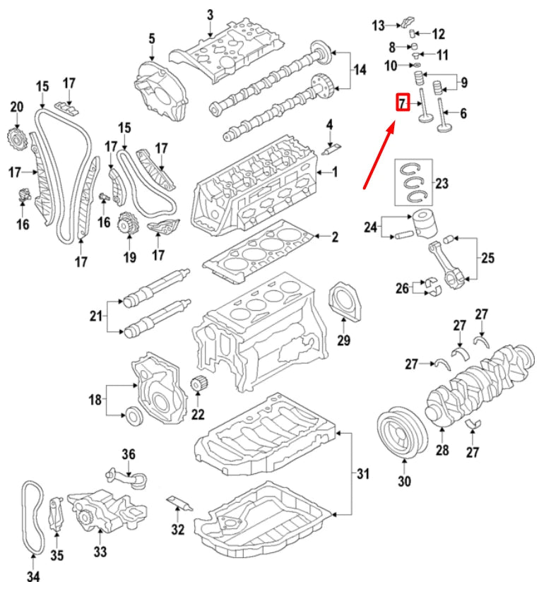 NEW VOLKSWAGEN ARTEON 3H7 EXHAUST VALVE 06E109611N