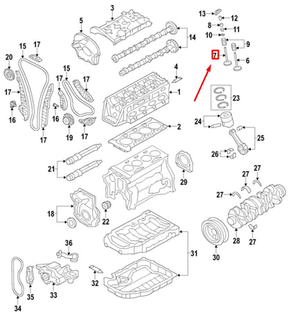 NEW VOLKSWAGEN ARTEON 3H7 EXHAUST VALVE 06E109611N