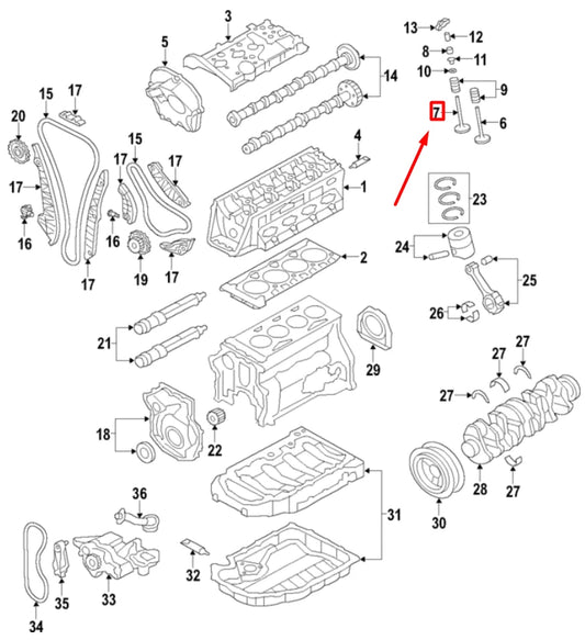 NEW VOLKSWAGEN ARTEON 3H7 EXHAUST VALVE 06E109611N