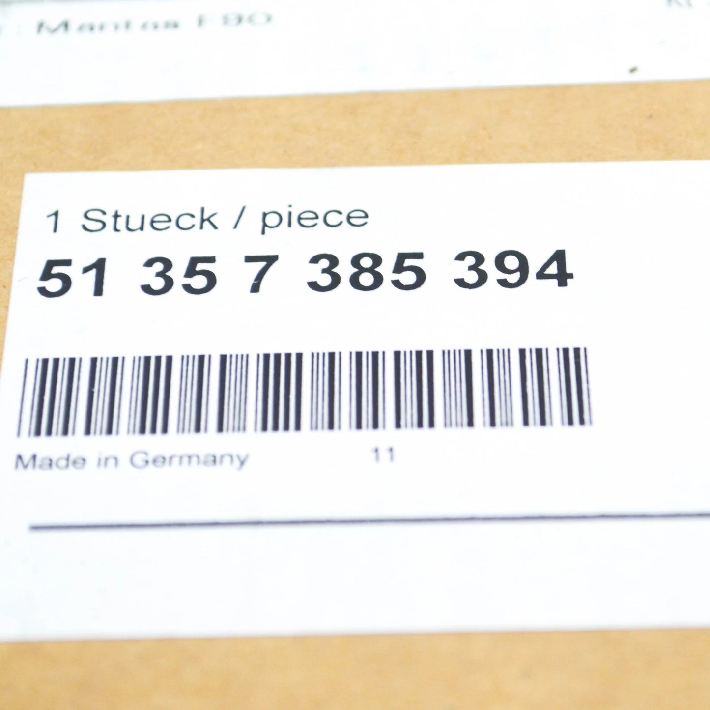 NEW BMW 5 G30 REAR RIGHT TRIANGULAR WINDOW SUN BLIND 51357385394 ORIGINAL