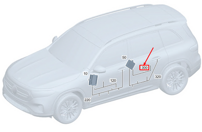 new mercedes-benz gls x167 rear door wiring harness a1675409627 original