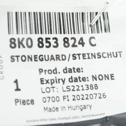 NEW AUDI A4 8K B8 RIGHT STONE CHIP GUARD 8K0853824C ORIGINAL