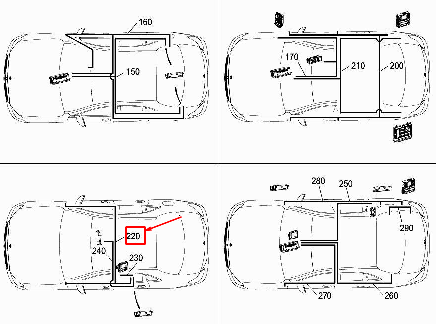 new mercedes-benz e w213 antenna electrical wiring harness a2135400251 original