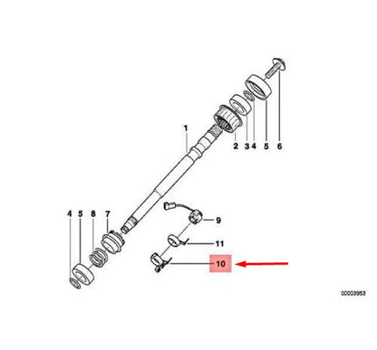 NEW BMW 5 E39 STEERING ANGLE SENSOR SUPPORTING RING 32311162453 ORIGINAL