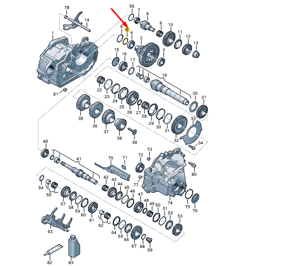 new cupra formentor gearbox differential adjusting washer 02b409210 original
