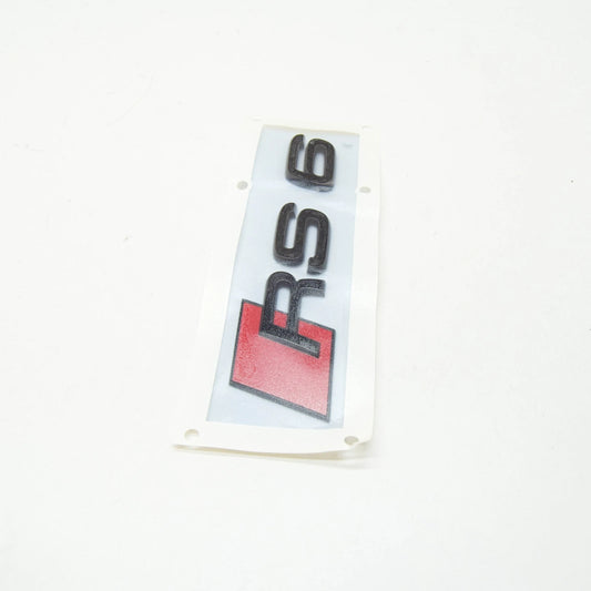 NEW AUDI RS6 A6 C8 REAR RS6 EMBLEM INSCRIPTION BADGE 4K0853740T94 ORIGINAL