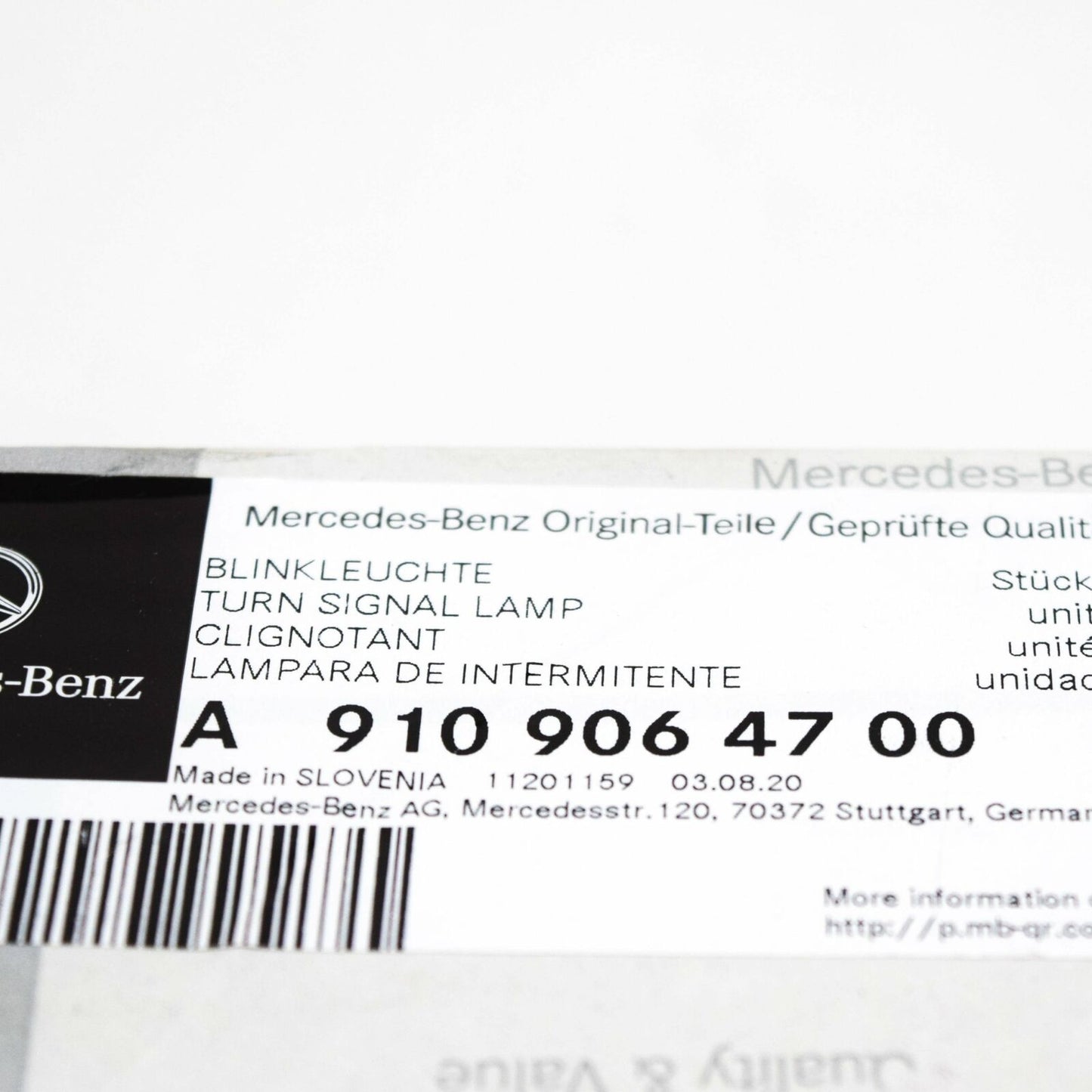 NEW MB SPRINTER W910 FRONT LEFT MIRROR TURN INDICATOR A9109064700 ORIGINAL