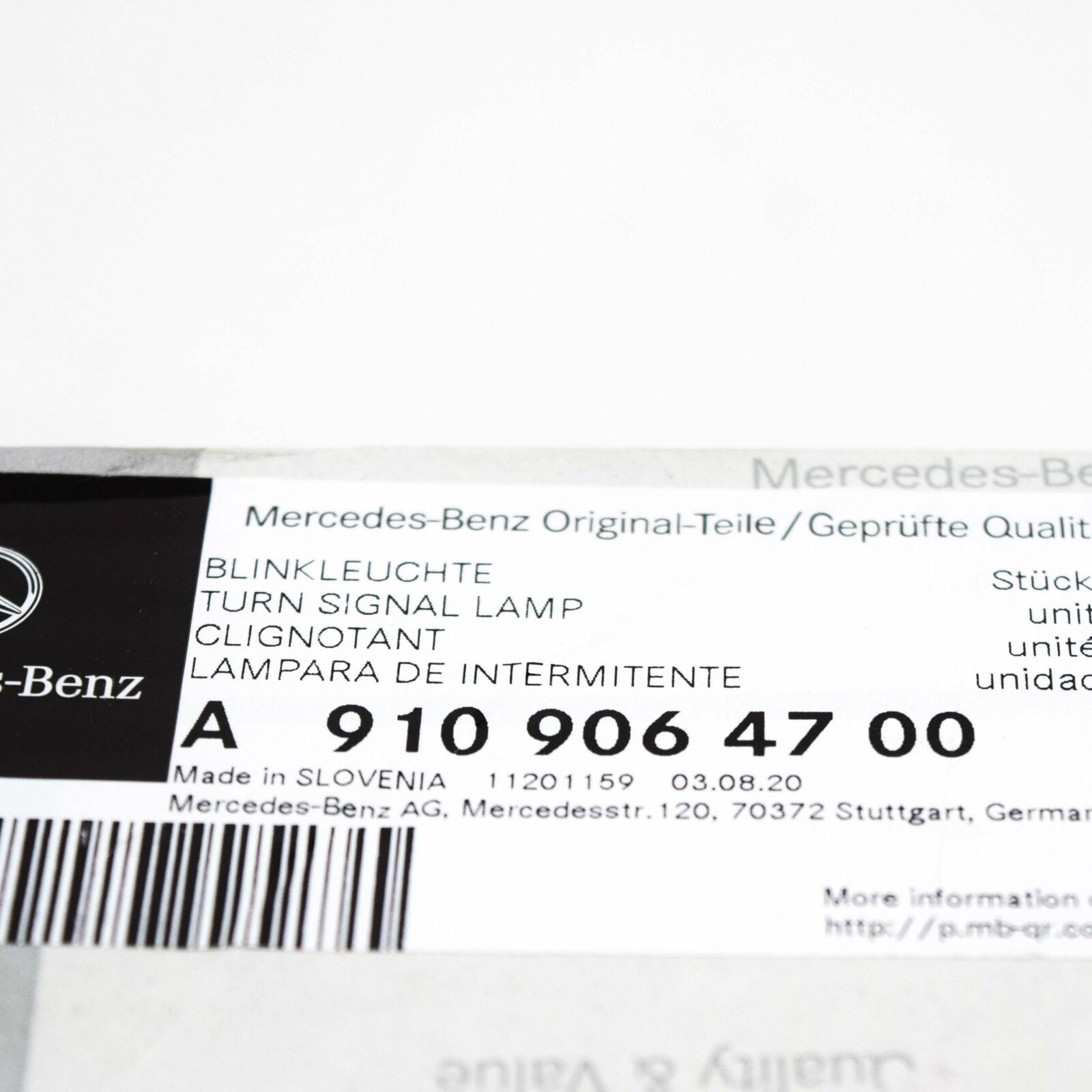 NEW MB SPRINTER W910 FRONT LEFT MIRROR TURN INDICATOR A9109064700 ORIGINAL