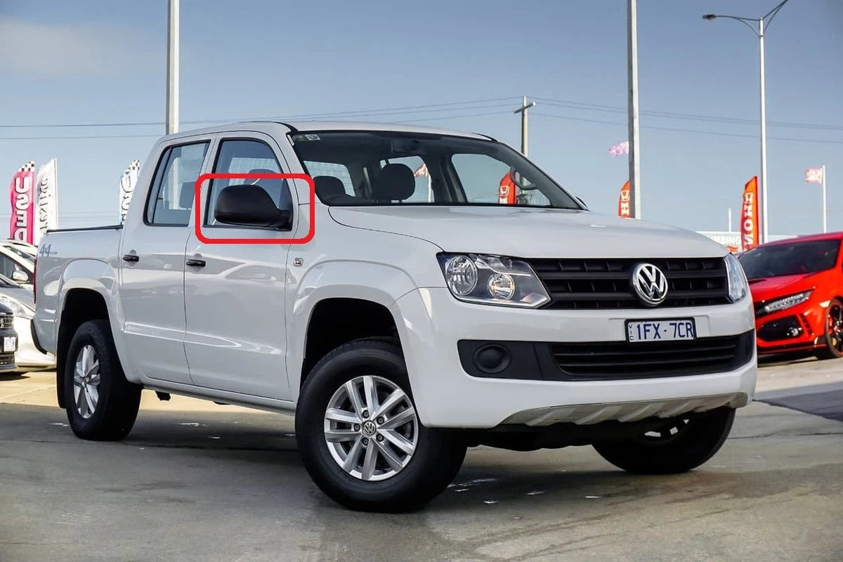 NEW VW AMAROK (10-17) FRONT O/S RIGHT WING MIRROR COVER CAP BLACK