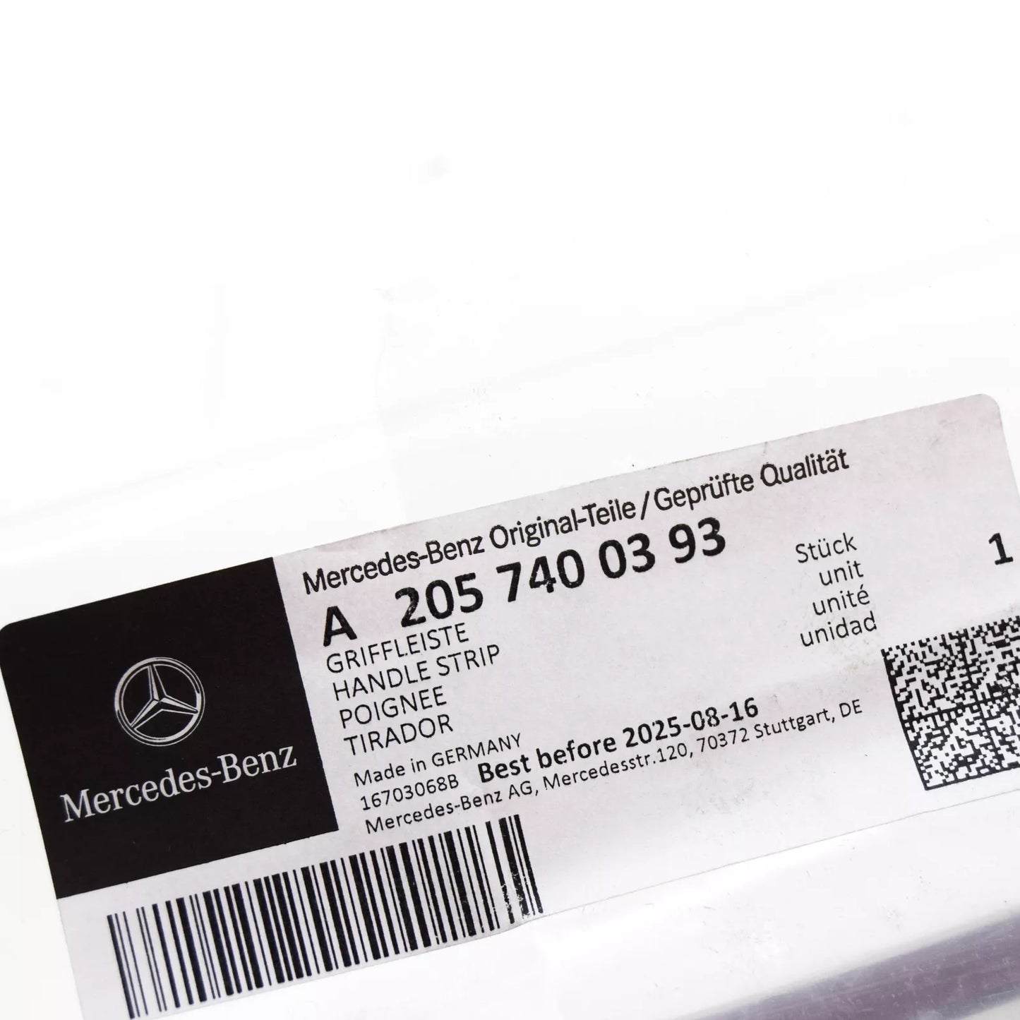 NEW MERCEDES-BENZ C S205 REAR END DOOR HANDLE STRIP A2057400393 ORIGINAL