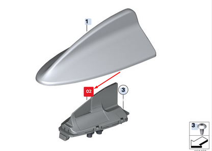 new bmw 5 gran turismo f07 roof antenna 65208795962 8795962 original