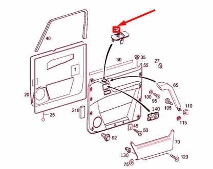 NEW MB G W463 FRONT RIGHT POWER WINDOW TRIM RING LHD A46372700599116 ORIGINAL