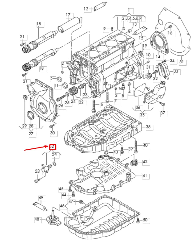 NEW VW SCIROCCO MK3 VARIABLE TIMING CAMSHAFT CONTROL VALVE 06H115243M ORIGINAL