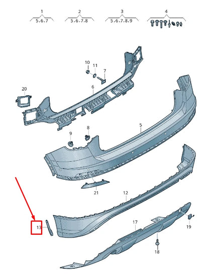 NEW AUDI Q2 GA REAR LEFT WHEEL HOUSING LINER TRIM 81A807837