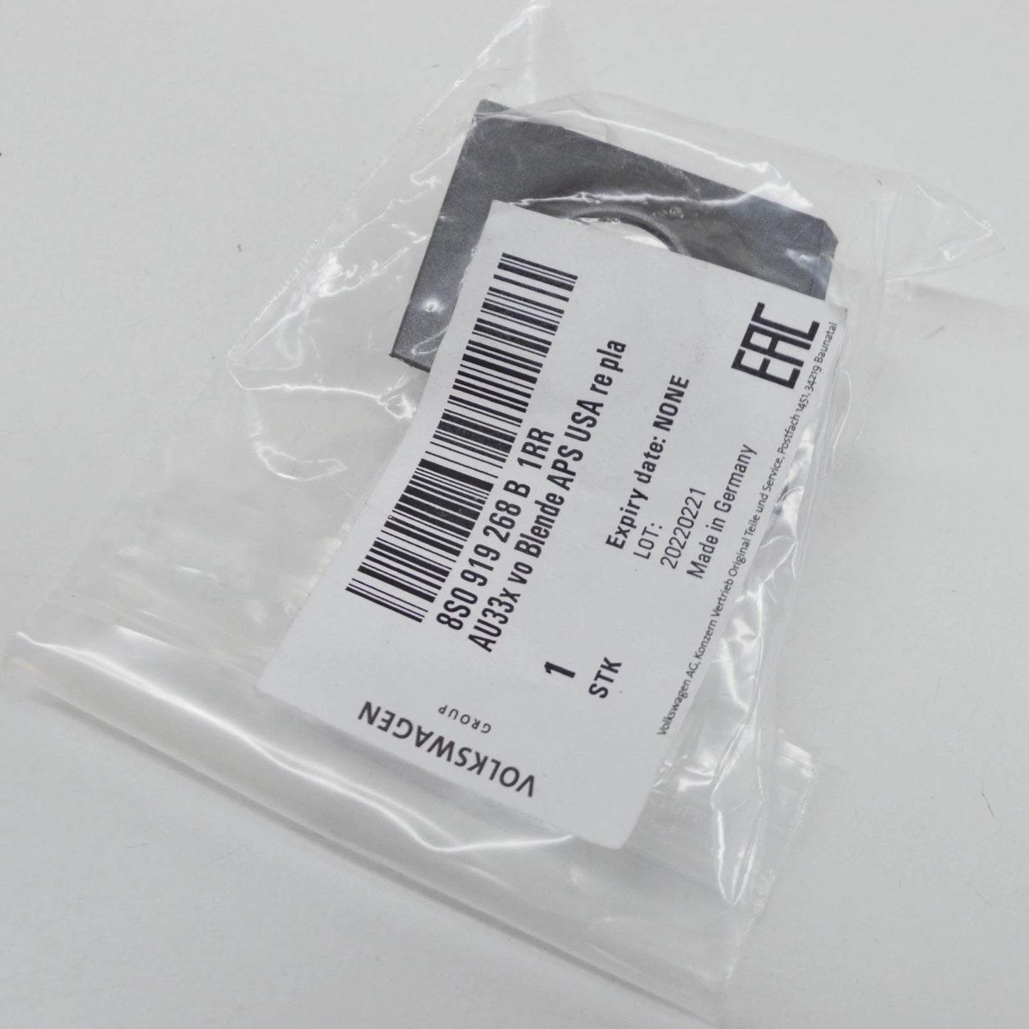 NEW AUDI TT FV FRONT RIGHT ULTRASOUND SENSOR TRIM 8S0919268B1RR ORIGINAL